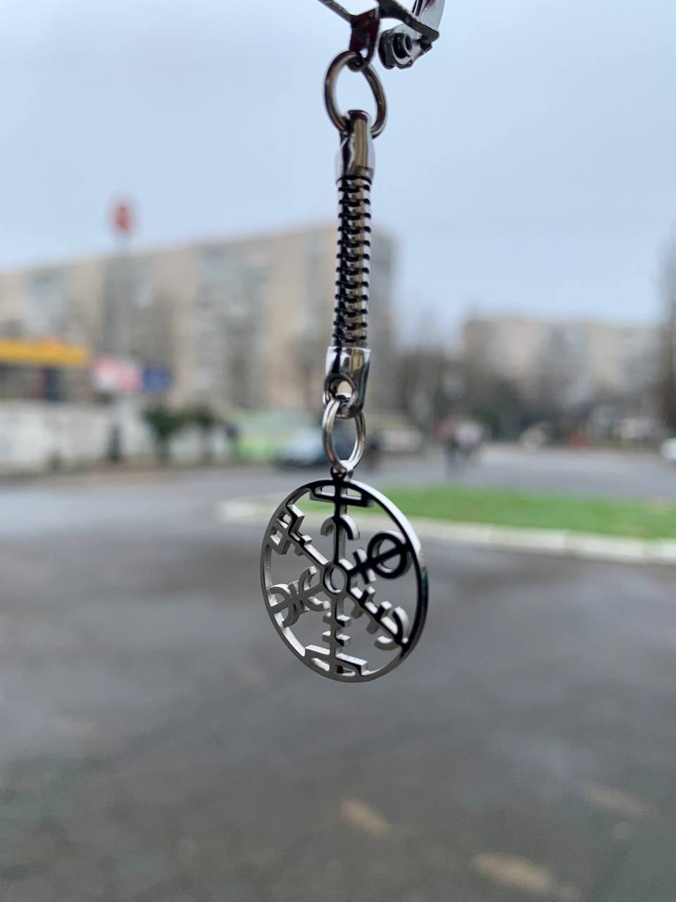 Брелок Вегвізир (Vegvisir) - скандинавський компас вікінгів | Оберіг та символ захисту